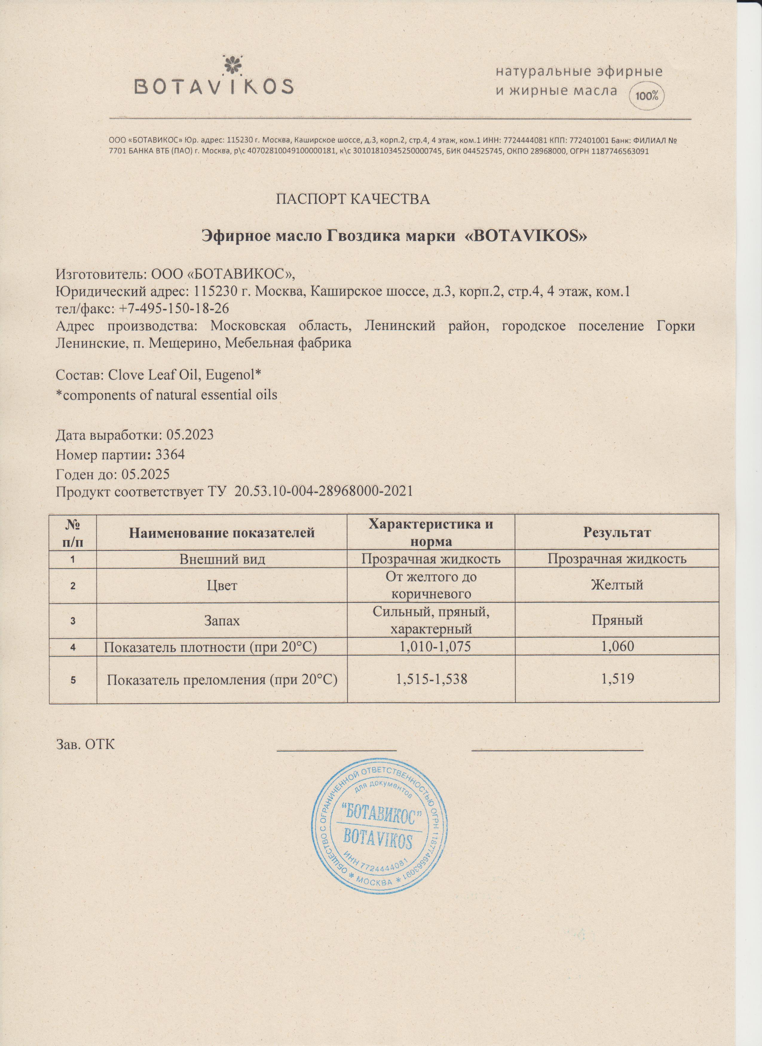Паспорт №052023